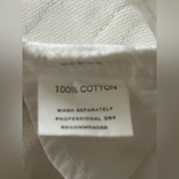 Shekou "Little Things" white denim jeans with a black abstract face print EUC - Picture 6 of 6